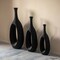Frosted Fiberglass Tall Floor Vase - Decorative Vase for Modern Home Decor, Perfect for Living Room, Home Office, Bedroom, Kitchen, Coffee Bar, Farmhouse Decor, and Wedding Centerpieces